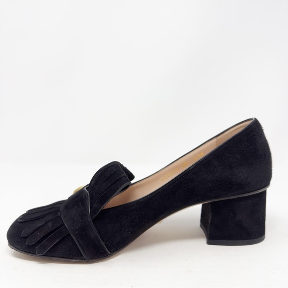 Gucci GG Marmont Fringe Loafer Pumps 38 - Picture 7 of 13